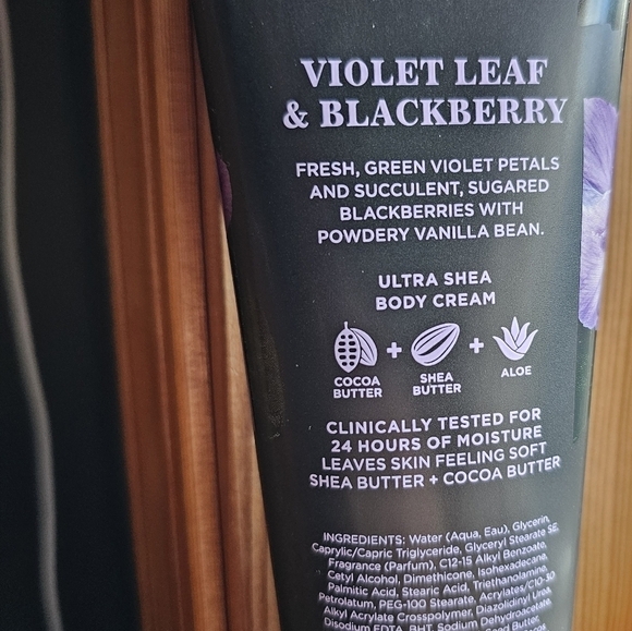 New Bath & Body Works Violet Leaf and  Blackberry Body Cream - Picture 2 of 3
